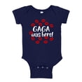 thumbnail image 1 of Gaga Was Here Baby Bodysuit One Piece 18 mo Navy Blue, 1 of 3
