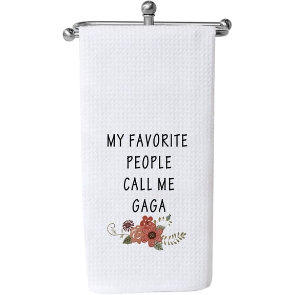 Gaga gift grandma Dish Towel Kitchen Towel New Home Gift Flour Sack Towel Hostess Gift grandma mothers day birthday gift for gaga tea towel housewarming gift