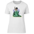 thumbnail image 1 of Gagaku Sho Watercolor Man T-Shirt Women -Image by Shutterstock, Female Small, 1 of 2