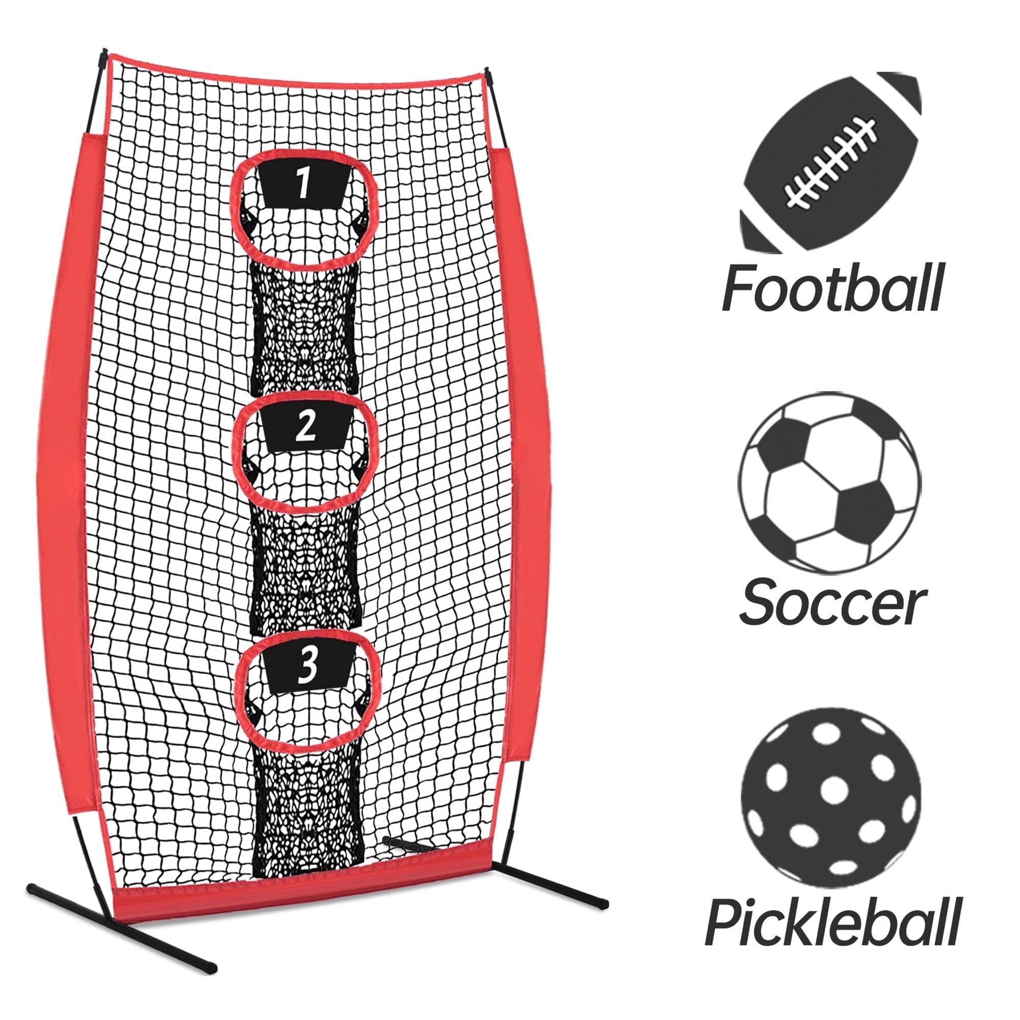 Square Net Football Galileo 5x7ft Football Throwing Net, Portable Quarterback Training Net ...