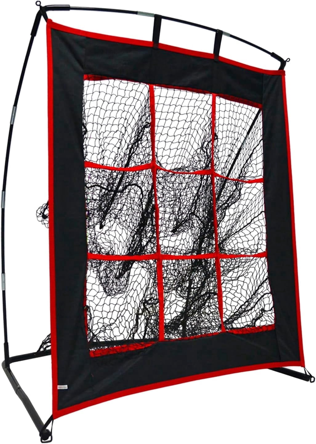 Gagalileo 9-Hole Baseball & Softball Pitching Net, Heavy-Duty Steel Frame Strike Zone Target, Portable Accuracy Trainer for Backyard Practice