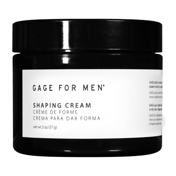 Gage For Men Shaping Cream | Adds a Medium Finish and a Pliable Hold for Sculpting and Molding. Great For All Hair Types.