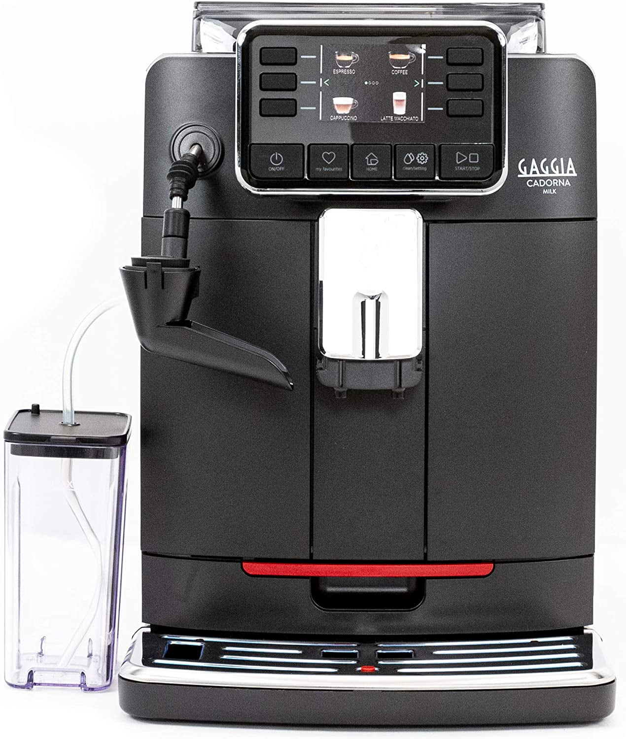 Gaggia Cadorna Milk Super-Automatic Espresso Machine, 60.8 fluid ounces, Black, Medium