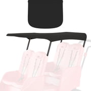 Foundations Gaggle Parade 4 Seat Bugger Canopy Roof, UV & Rain Cover with Steel Frame Support, Black