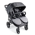 thumbnail image 1 of Foundations Gaggle Roadster Duo Side-by-Side Double Lightweight Stroller, Reclining Seats with Canopy, Black, 1 of 9