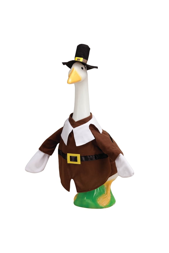 Gaggleville Pilgrim Goose Outfit Boy, fits 23" H Large Porch Goose by Fox Valley Traders