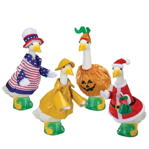 Gaggleville Desktop Goose Outfits, Set of 4