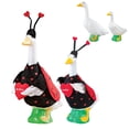 thumbnail image 1 of Gaggleville Goose Love Bug Bundle, Includes One Large 23" White Goose, One Baby 17" White Goose and Two Outfits - One Baby & One Large Love Bug Goose Outfit Included, by Fox Valley Traders, 1 of 7