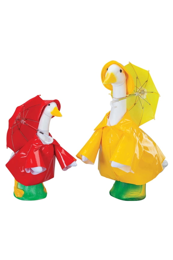 Gaggleville Raincoat Goose Outfit Bundle - Includes One Large Raincoat and One Baby Raincoat Goose Outfit, by Fox Valley Traders