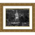 thumbnail image 1 of Gagliardi, Giovanni  18x15 Gold Ornate Wood Framed with Double Matting Museum Art Print Titled - Night View of the Chrysler Building, 1 of 4