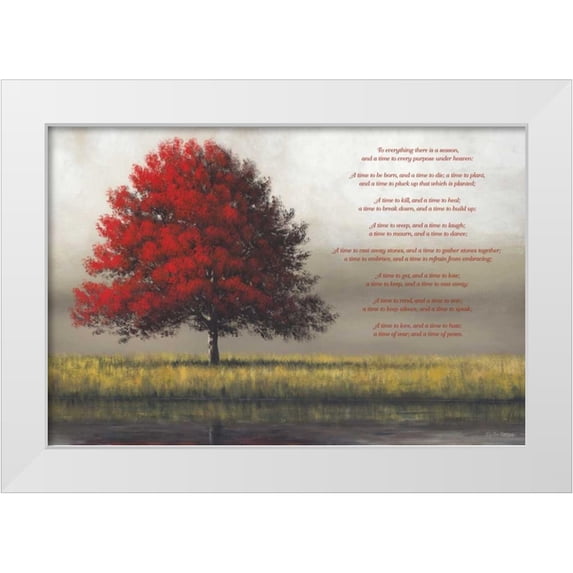 Gagnon,Tim 18x13 White Modern Wood Framed Museum Art Print Titled - Time for Everything