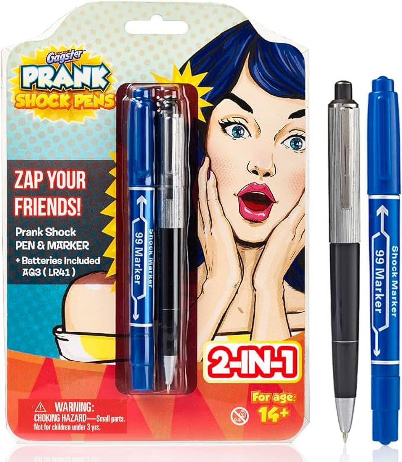Gagster Electric Shock Pen and Marker Prank Set Electric Shocking Pen
