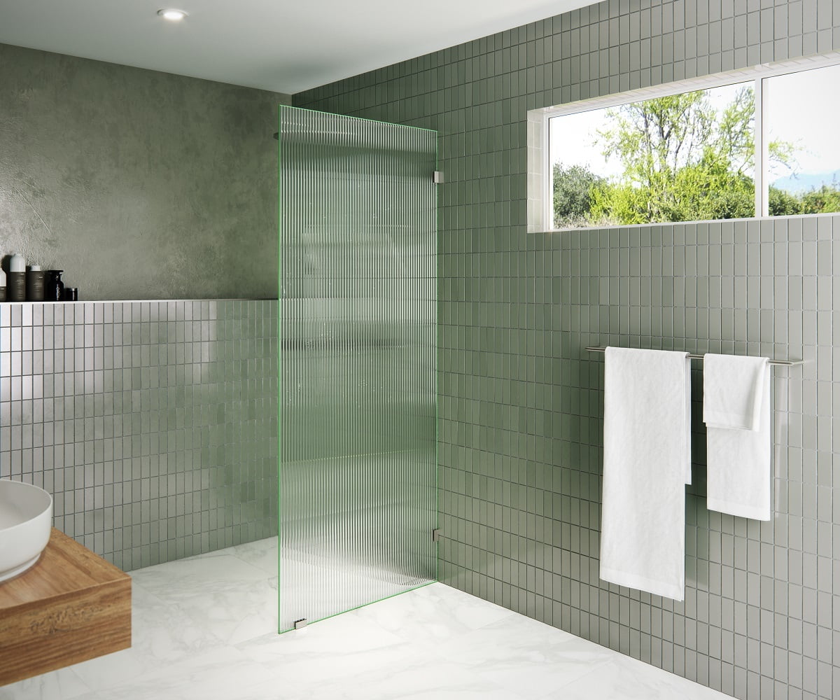 Gaia 30 in. x 78 in. Glass Shower Panel - Single Fixed Panel - Walmart.com