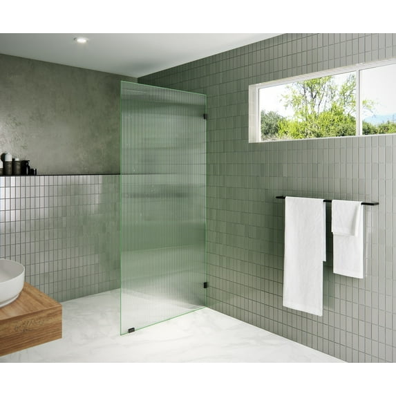 Gaia (34x78) in. Glass Shower Panel - Single Fixed Panel