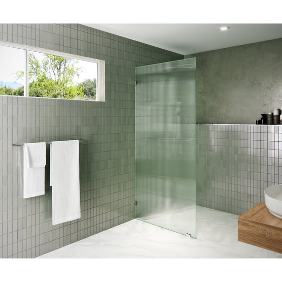 Gaia 36 in. x 78 in. Glass Shower Panel - Single Fixed Panel