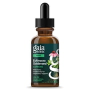 Gaia Herbs Echinacea Goldenseal Supreme - Goldenseal Root Herbal Complex for Immune Support* - Convenient Liquid Extract - Soy, Dairy & Gluten Free - 1 Fl Oz (15 Servings)