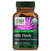 Gaia Herbs Milk Thistle Seed - 60 Vegan Liquid Phyto-Caps (20-Day Supply)
