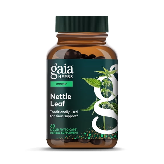 Gaia Herbs Nettle Leaf Liquid -Capsules, 60 Count