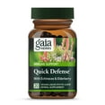 thumbnail image 1 of Gaia Herbs Quick Defense - Fast-Acting Immune Support Supplement* - Echinacea, Black Elderberry, Ginger & Andrographis - 20 Vegan Liquid Phyto-Capsules (2-Day Supply), 1 of 8