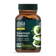 Gaia Herbs Sauerkraut Postbiotic - Gut Health & Immune Support Supplement* - Made with Fermented Sauerkraut - Free from Dairy, Soy & Gluten - 60 Vegan Liquid Phyto-Caps 30 Servings