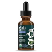 Gaia Herbs Valerian Root - Traditional Stress & Sleep Support - Organic Liquid Vegan Health Supplement for Calming Support *- Valerian Extract - Dairy, Soy & Gluten Free - 1 Fl Oz (23 Servings)