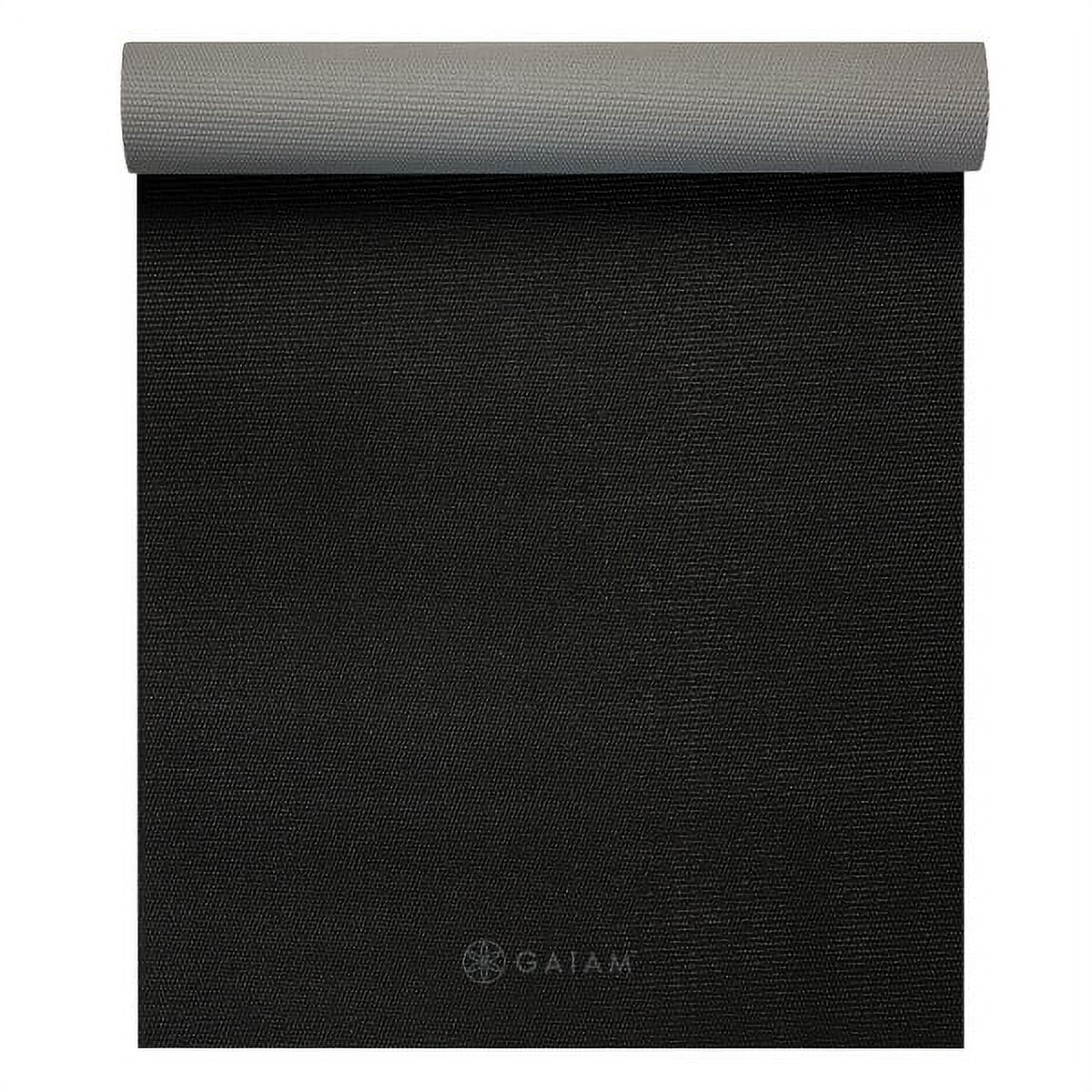Gaiam 2-Color Yoga Mat, Granite Storm, 4mm
