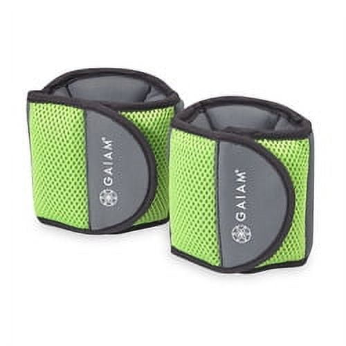 Gaiam 5lb Fitness Adjustable Ankle Weights 2 Pack