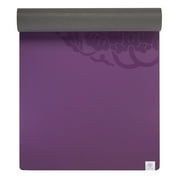 Gaiam 5mm Premium Dry-Grip Yoga Mat, Purple
