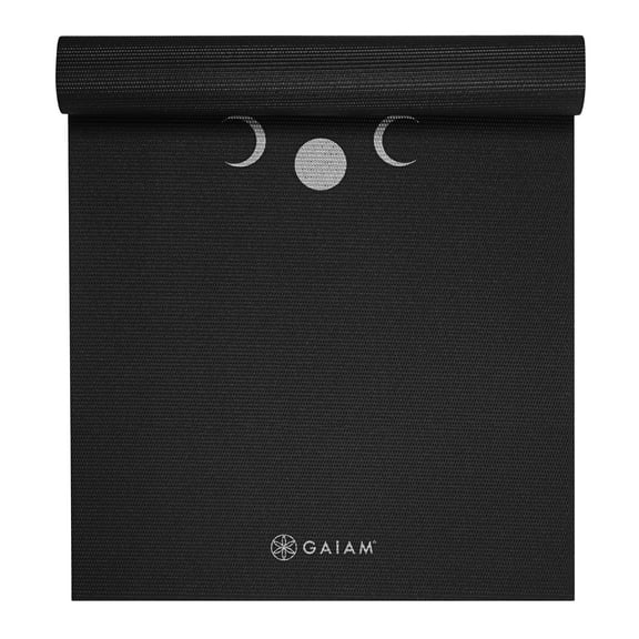Gaiam 6mm Printed Yoga Mat, Non Slip Fitness Mat for All Types of Yoga, Pilates & Floor Workouts