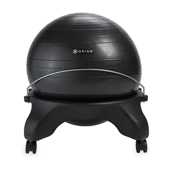 Gaiam Backless Balance Ball Chair, Charcoal, 52CM