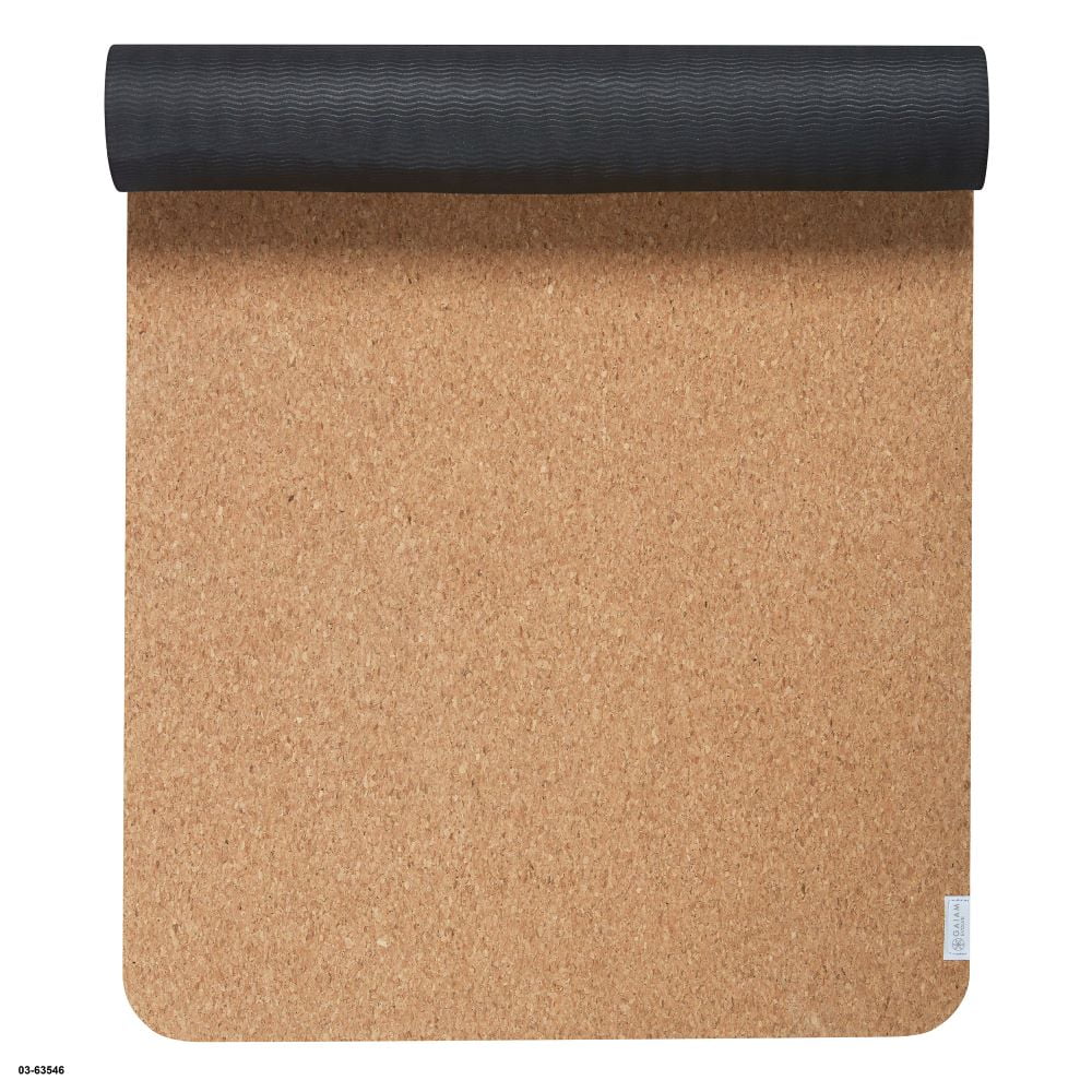 Gaiam Cork/TPE Yoga Mat, 5 mm