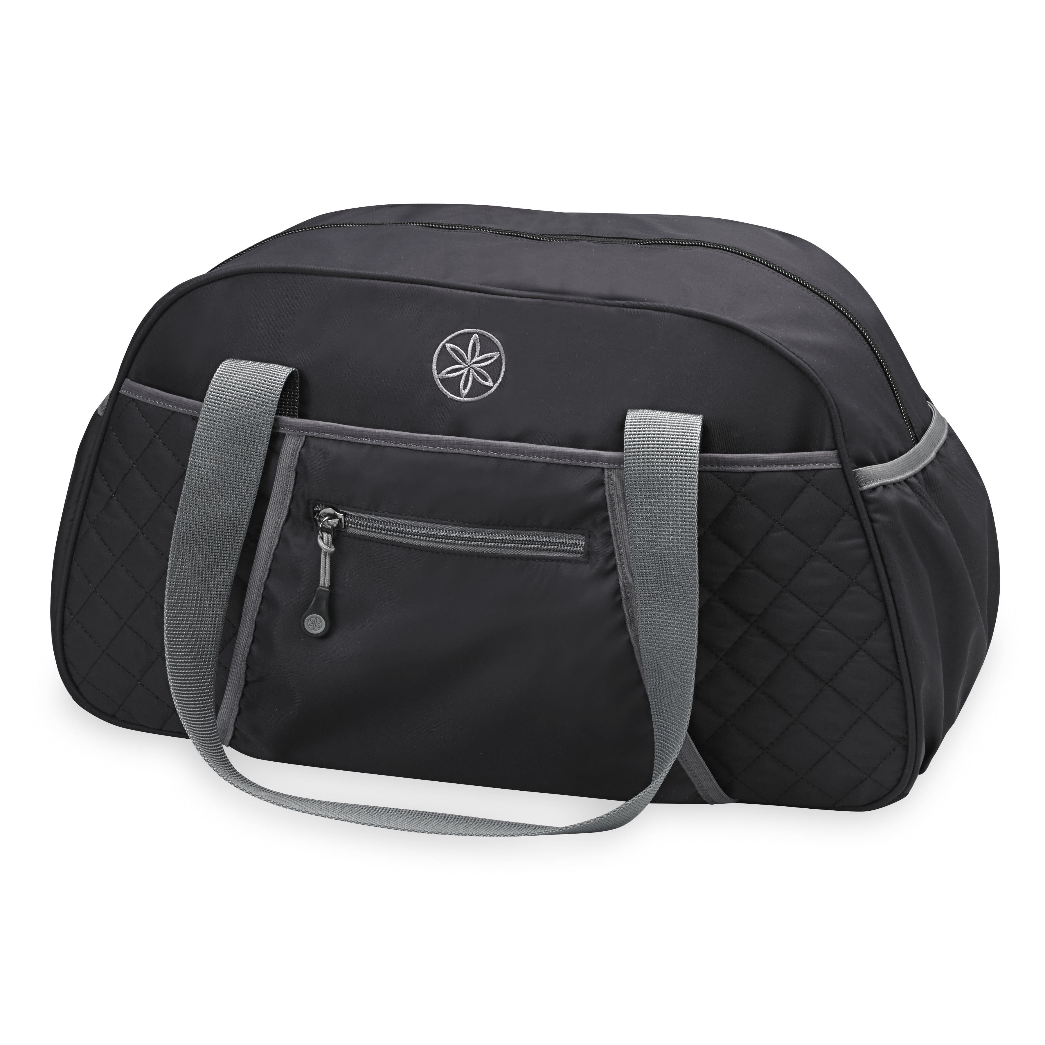 Gaiam Duffel Bag, Black/Grey 