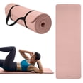 thumbnail image 1 of Gaiam Essentials Thick 10mm Yoga Mat with Easy-Cinch Carrier Strap, French Rose, 1 of 1