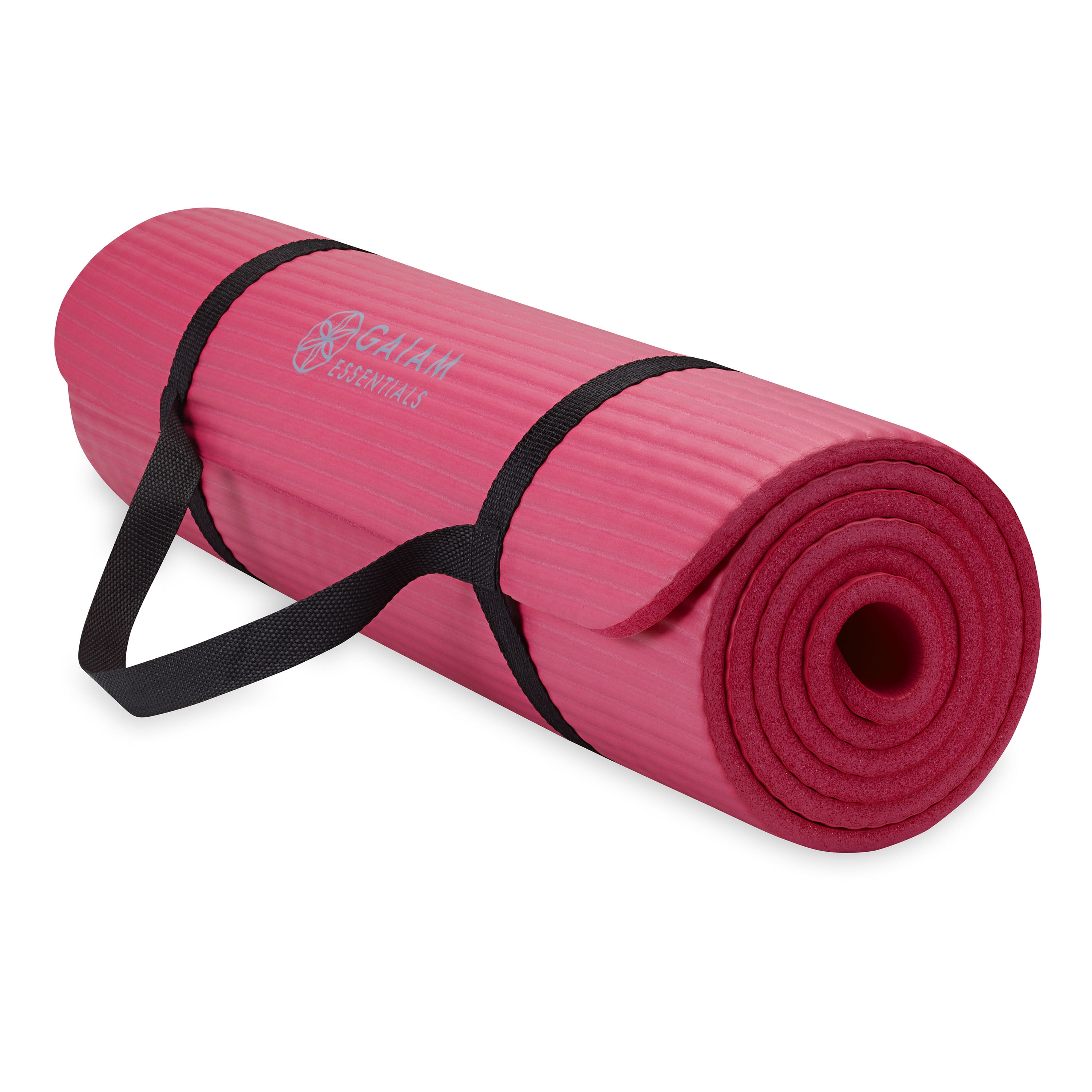 Gaiam Essentials Thick Yoga, Fitness Exercise Mat with Easy