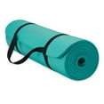 thumbnail image 1 of Gaiam Essentials Thick Yoga Mat Fitness Exercise Mat with Easy-Cinch Yoga Mat Carrier Strap, 72"L x 24"W x 2/5 Inch Thick, 1 of 10