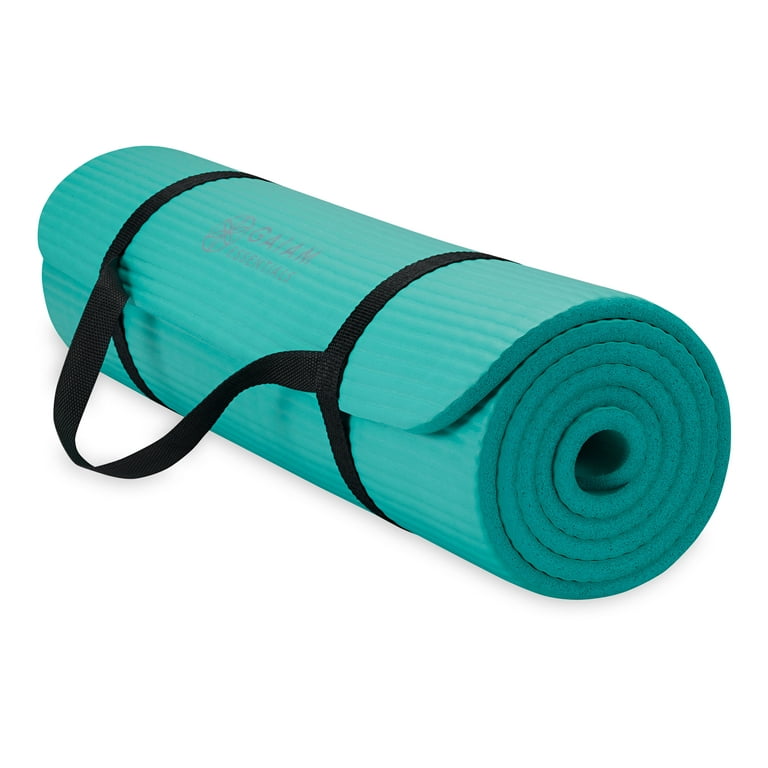 Gaiam Essentials Thick Yoga Mat Fitness Exercise Mat with Easy
