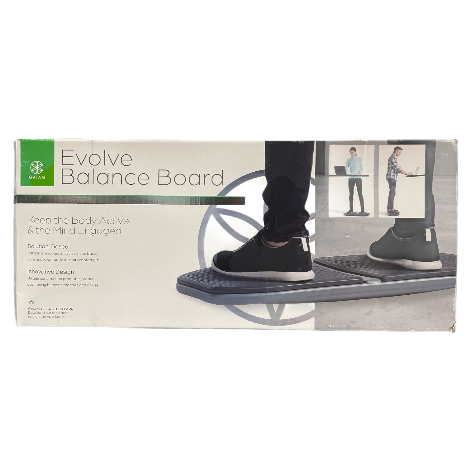 Gaiam Evolve Wobble Exercise Balance Board for Standing Desk Walmart