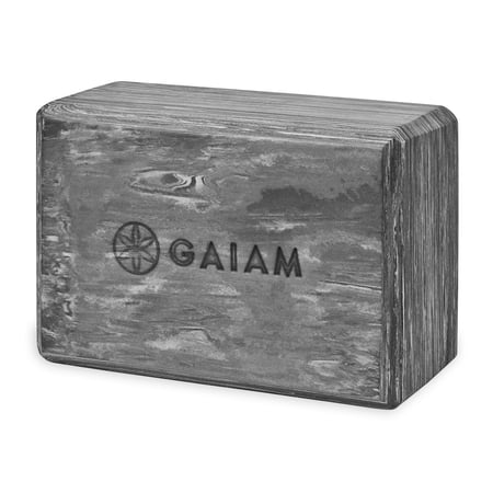Gaiam Foam Marbled Yoga Block, Granite