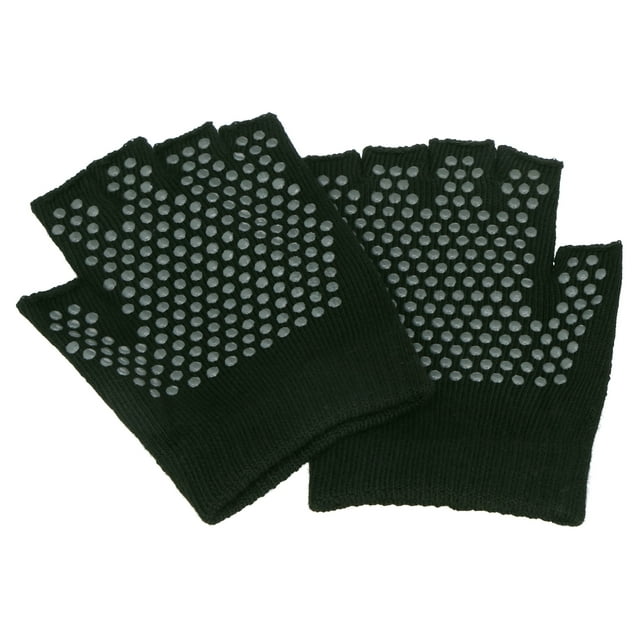 Gaiam Grippy Yoga Gloves, Small/Medium, One-Size, Black