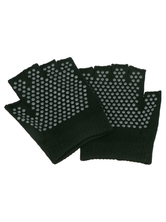 Grippy Yoga Gloves, Small/Medium, One-Size, Black