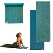 Gaiam Jute Yoga Mat, Teal, 5mm Thick, 1 Mat, 1 Count
