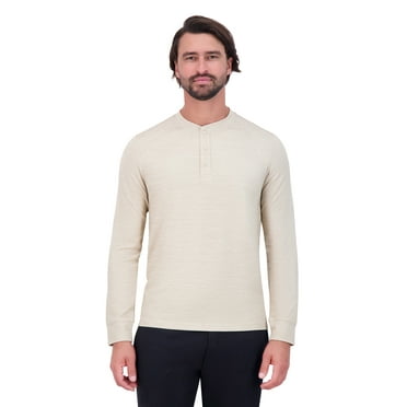 Gaiam Men's Cozy & Cool Henley Sweatshirt, Sizes S-XL