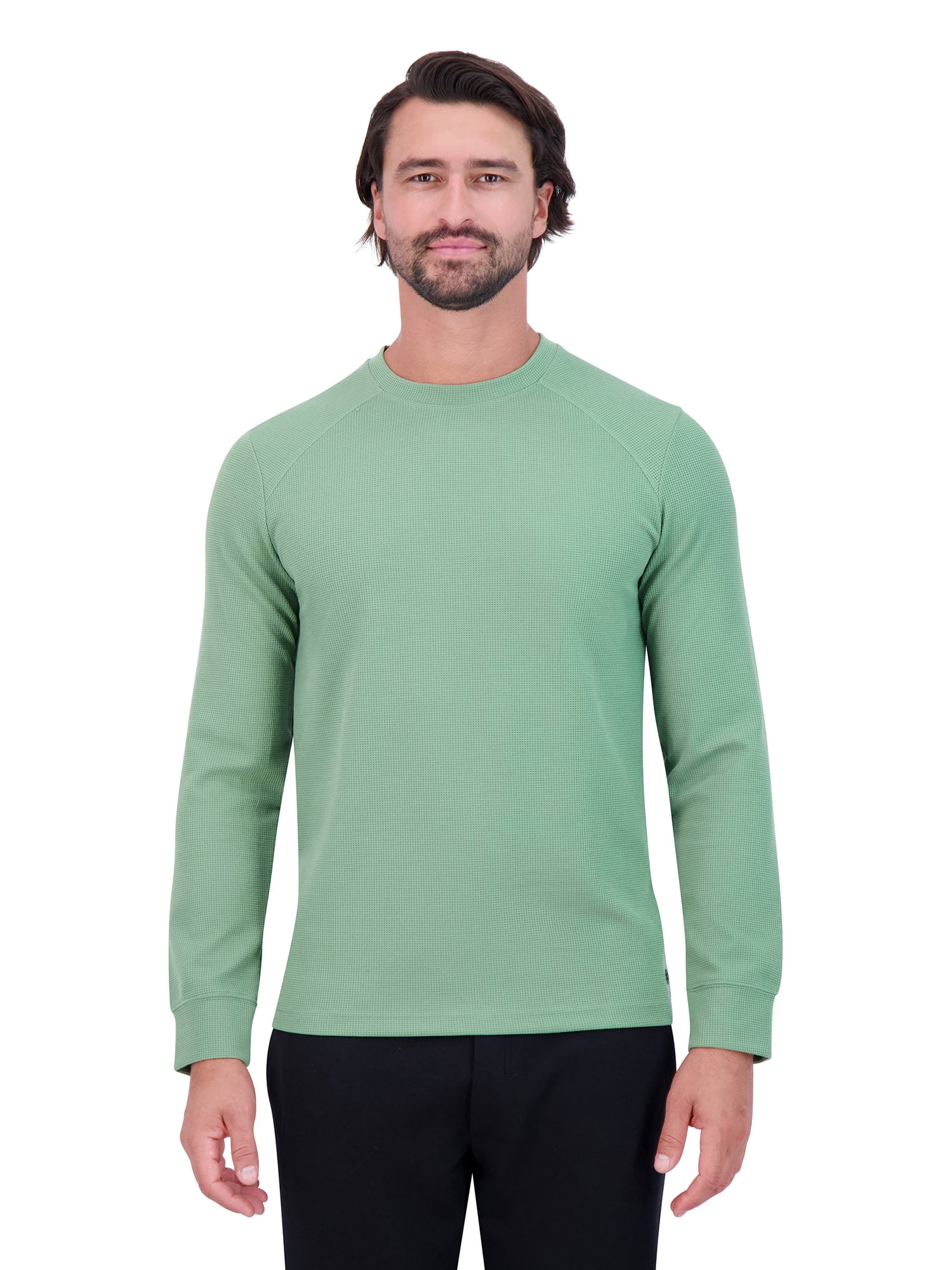 Gaiam Men's Cozy & Cool Long Sleeve Crew Sweatshirt, Sizes S-XL 