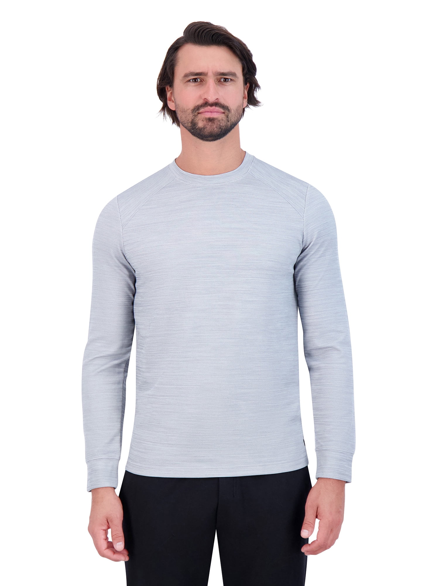 Gaiam Men's Cozy & Cool Long Sleeve Crew Sweatshirt, Sizes S-XL