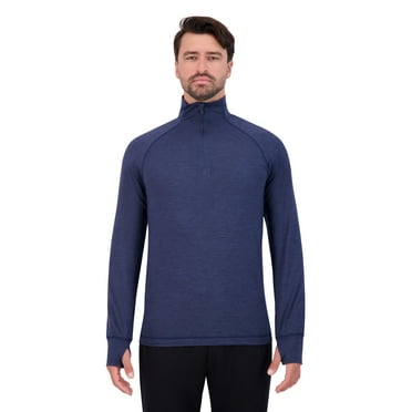 Gaiam Mens Long Sleeve Commuter 1/4 Zip, Sizes S-XL
