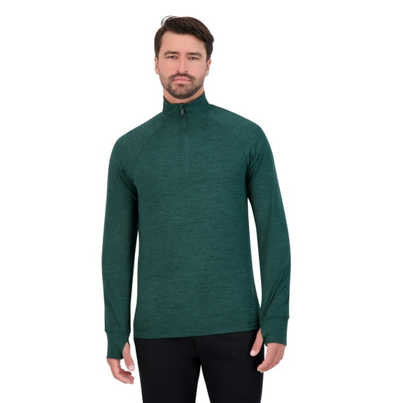 Gaiam Men’s Commuter Quarter-Zip Pullover with Long Sleeves, Sizes S-XL