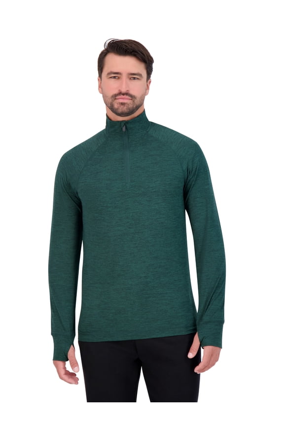 Men’s Commuter Quarter-Zip Pullover with Long Sleeves, Sizes S-XL