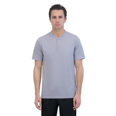 Gaiam Mens Rejuvenate Short Sleeve Henley T-Shirt, Sizes S-XL