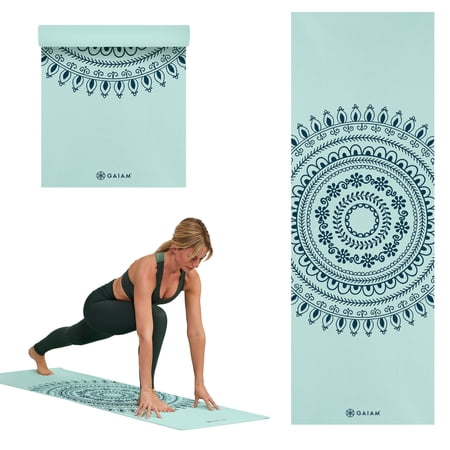 Gaiam Mint Marrakesh Yoga Mat, Non-Slip, 5mm, 1 Mat