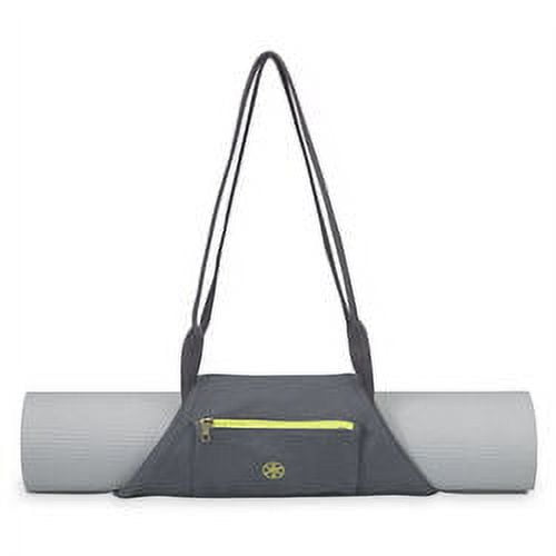 Gaiam On-The-Go Pro Yoga Mat Bag Black Grey